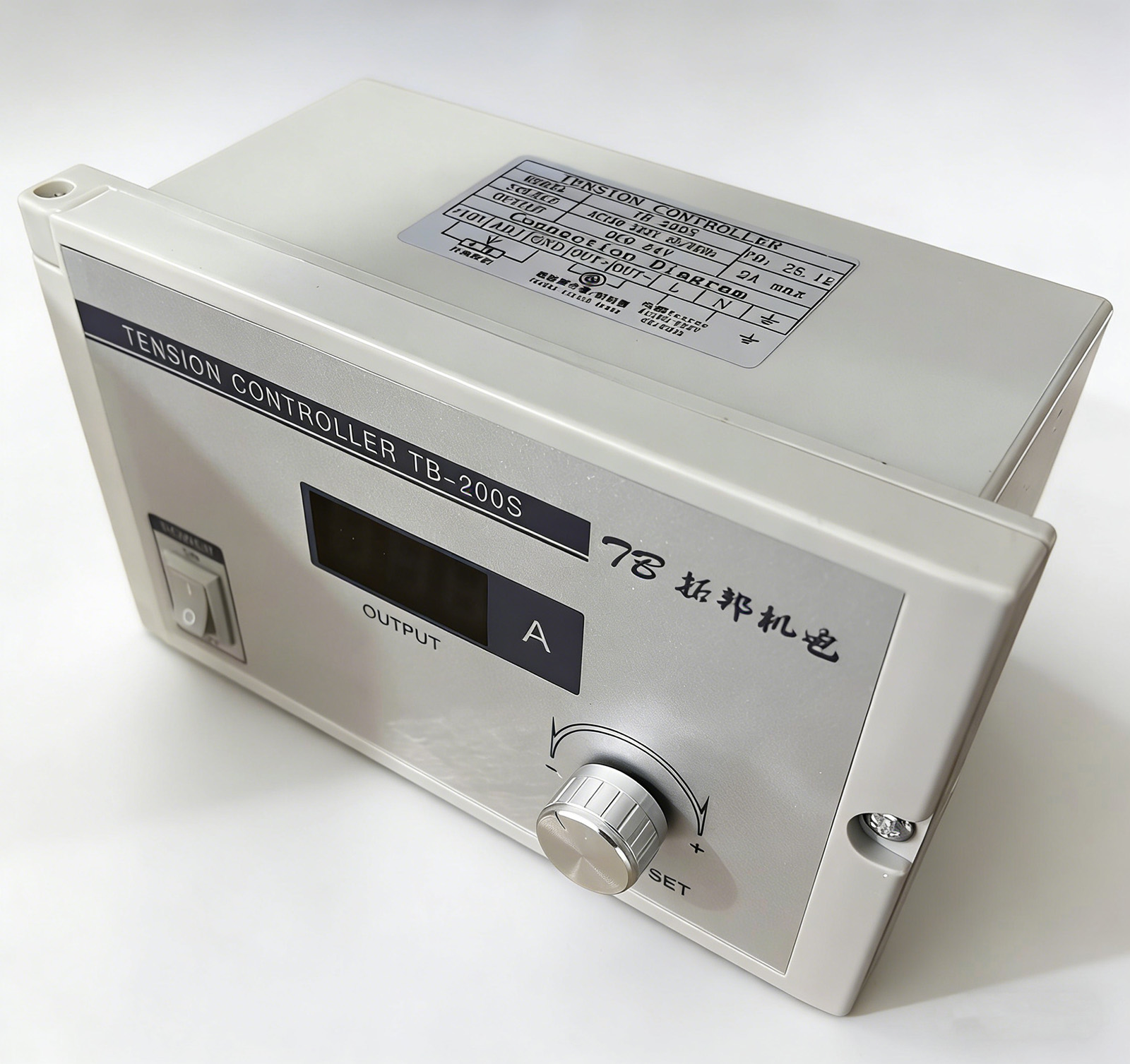 Kit de frein &agrave; particules magn&eacute;tiques &agrave; arbre unique s&eacute;rie FZ-D, 6 Nm-50 Nm, avec contr&ocirc;leur de tension TB-200S